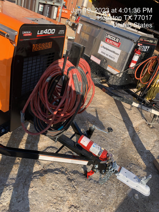 2022 Lincoln Electric LE400 Kubota V1505, Trlr, Cable Rack, Light Kit, ES Decals, T3