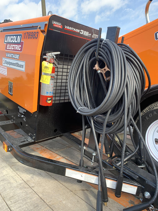 2021 Lincoln Electric Vantage 322 Vantage 322 Ready Pak 3 w/ Decals, ORANGE (includes trailer, cable rack, fender light kit) NO Telematics