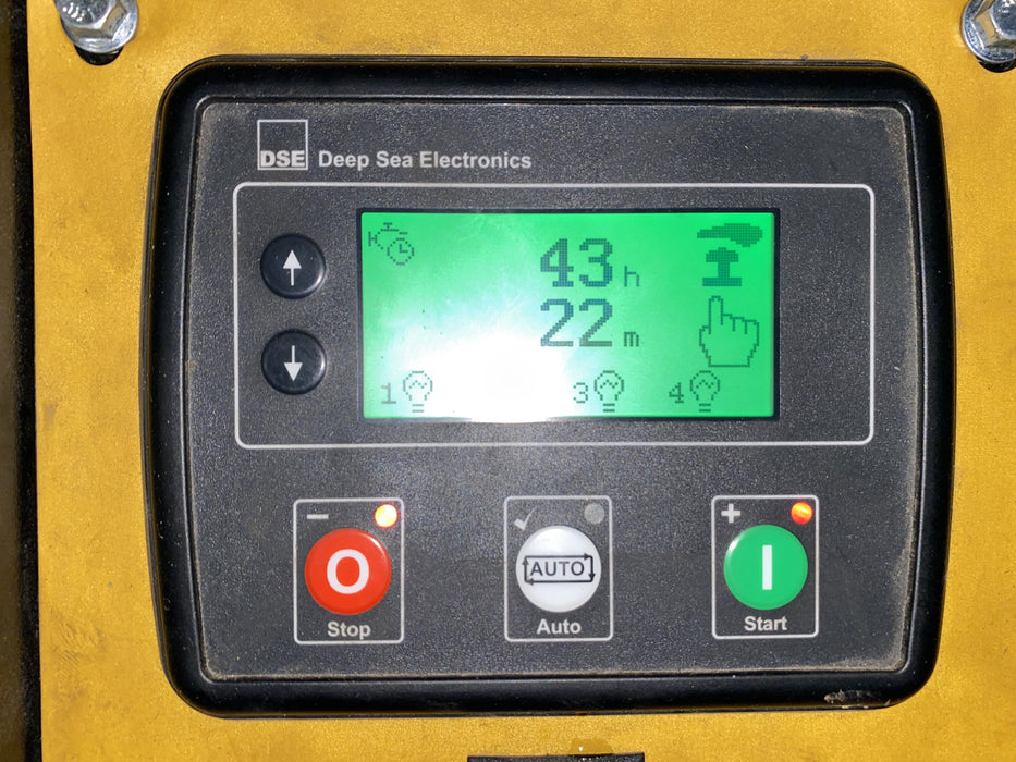 2021 Allmand NLV3GR (4) LED Light Fixture 350W, 23' Vertical Mast, 3kW Prime, Towable, Deep Sea L401, Leveling Jacks, Yanmar T4F 5.8hp