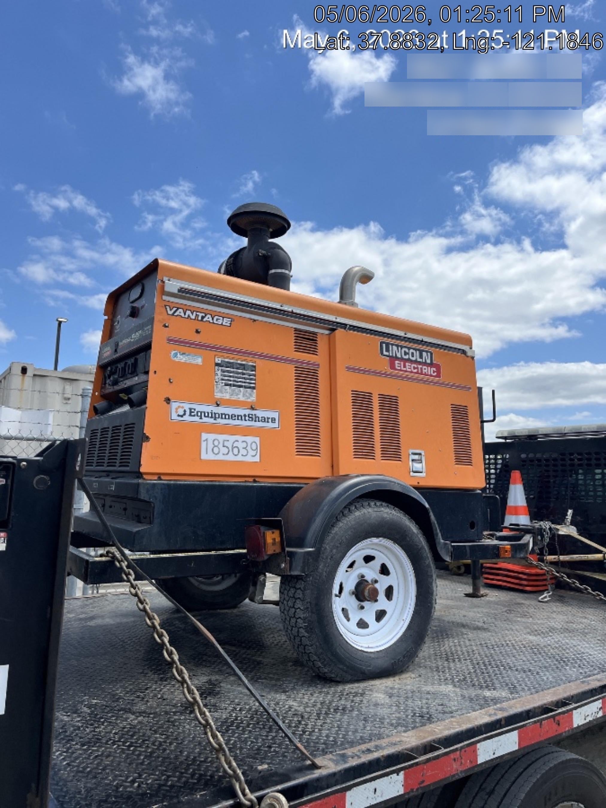 2021 Lincoln Electric Vantage 549X Ready Pak 3, ORANGE (includes trailer, cable rack, fender light kit)