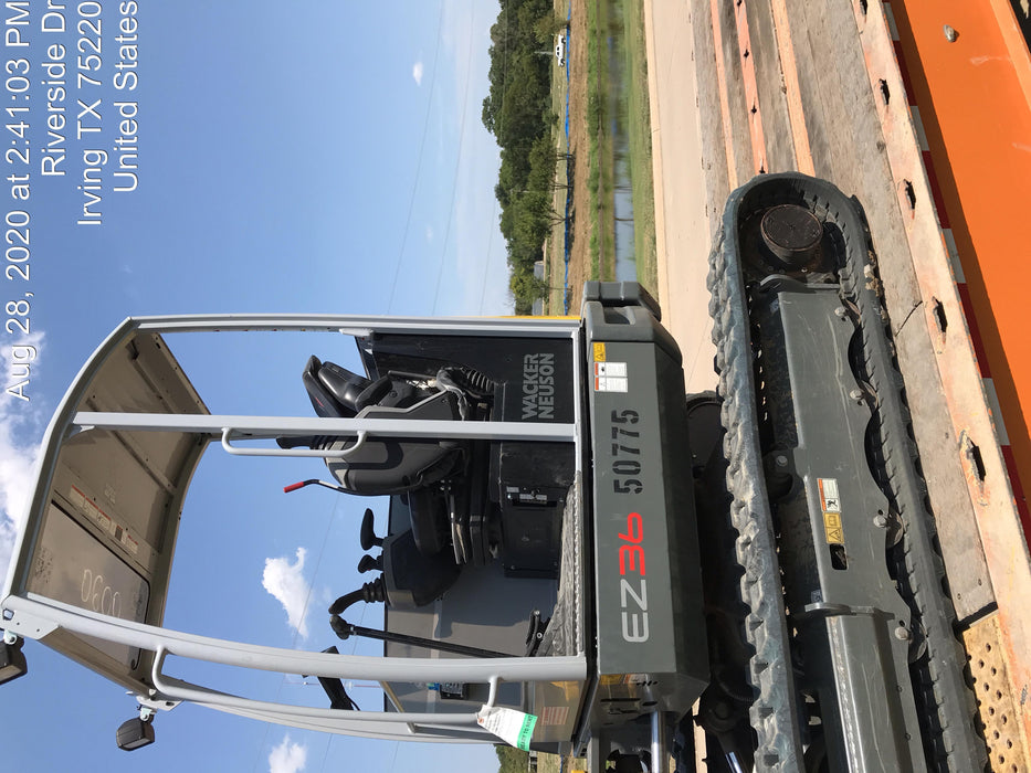 Wacker Neuson EZ36 Canopy unit with one Bucket