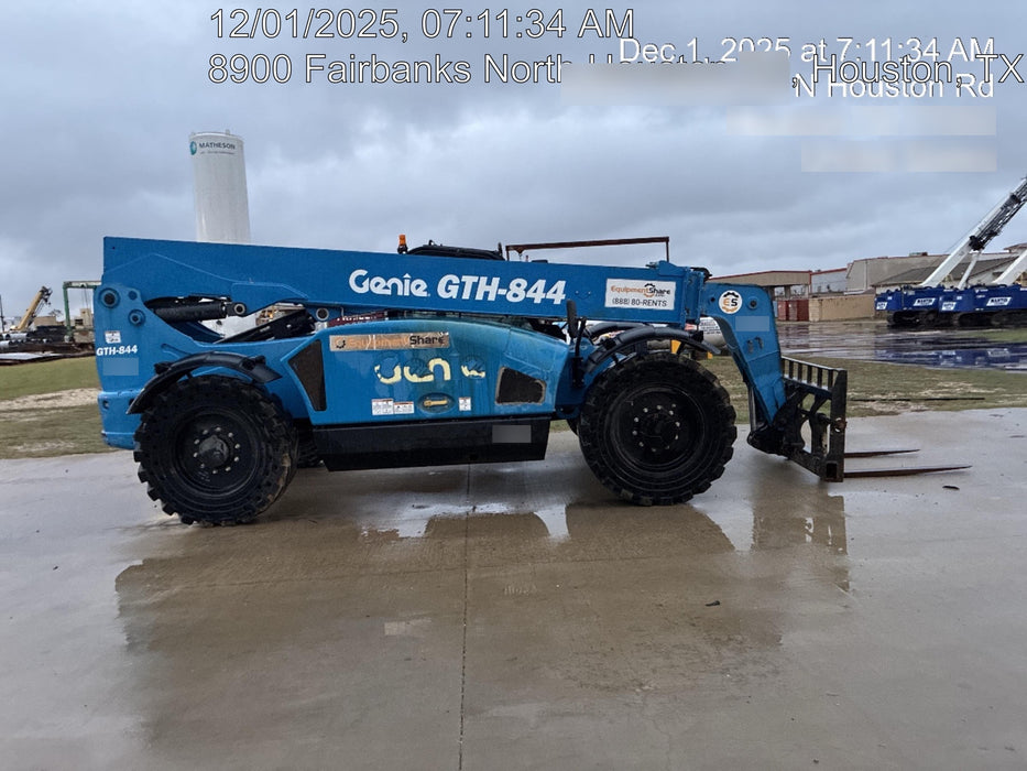 2018 Genie GTH-844 Genie GTH-844 w/Enclosed Cab w/HVAC, Work Lights, Solid Tires, Beacon, 60" Carriage and Forks