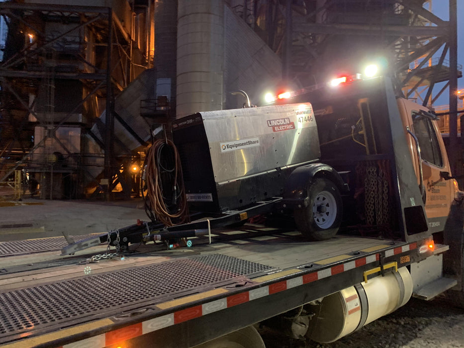 2019 Lincoln Electric Vantage 322 Ready-Pak 3, Two Wheel Trailer, Fender and Light Kit, Cable Rack