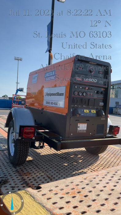 2022 Lincoln Electric LE400 Kubota V1505, Trlr, Cable Rack, Light Kit, ES Decals, T3