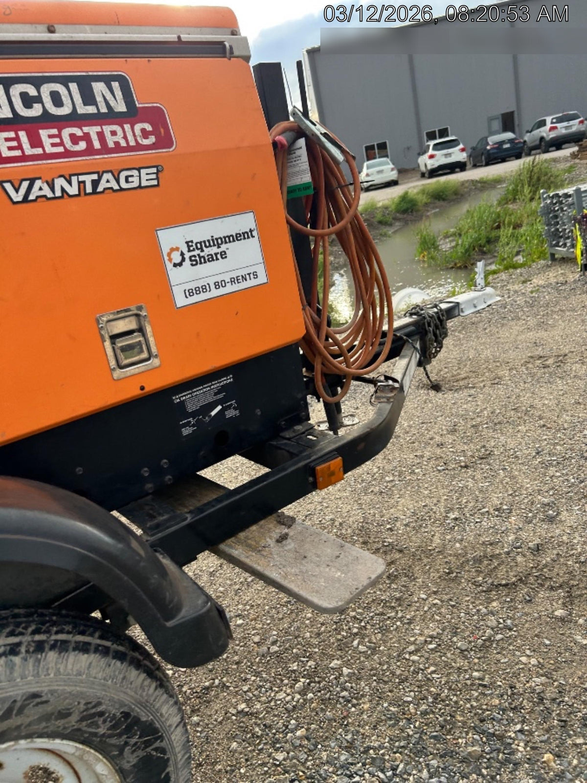 2021 Lincoln Electric Vantage 322 Vantage 322 Ready Pak 3 w/ Decals, ORANGE (includes trailer, cable rack, fender light kit) NO Telematics