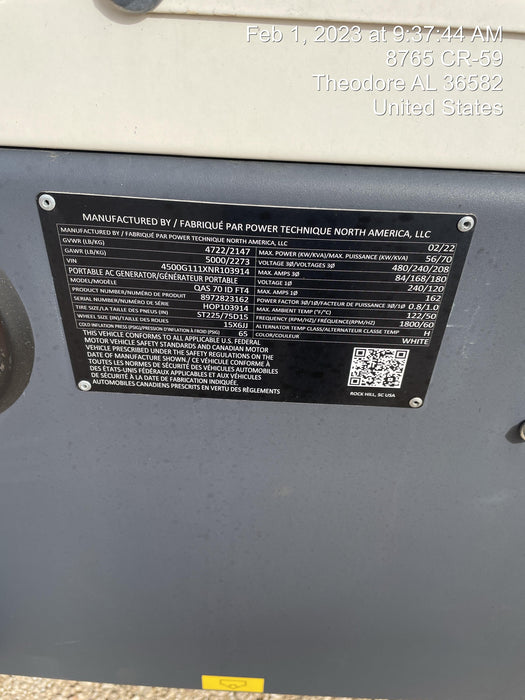 2022 ATLAS COPCO QAS 70