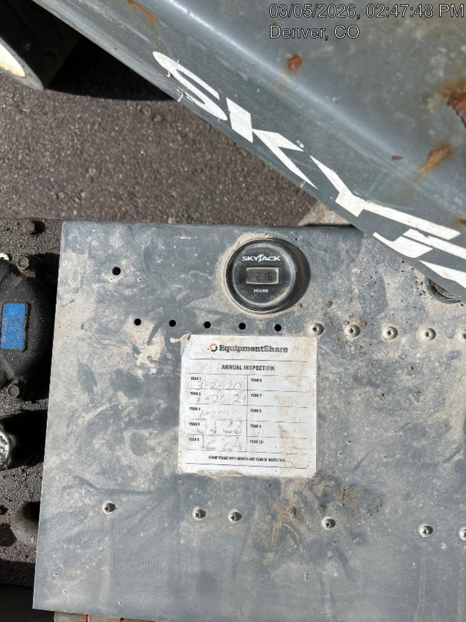 2019 Skyjack SJIII-3219 Standard Options