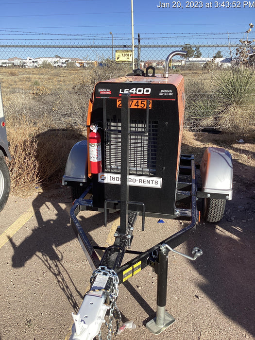 2022 Lincoln Electric LE400 Kubota V1505, Trlr, Cable Rack, Light Kit, ES Decals, T3