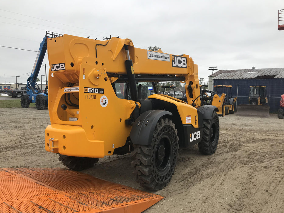 2020 JCB 510-56 Canopy, Solid Tires, Work Lights, Beacon, Aux Hydraulics, Back up Alarm, Lifting Eye, ES Decals
