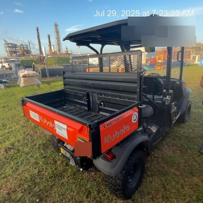 2022 Kubota RTV-X1140W-H Plastic Canopy, Windshield Acrylic Clear, LED Strobe Light, Wire Harness Kit, Back up Alarm