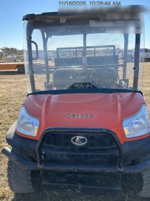 2022 Kubota RTV-X1140W-H Plastic Canopy, Windshield Acrylic Clear, LED Strobe Light, Wire Harness Kit, Back up Alarm