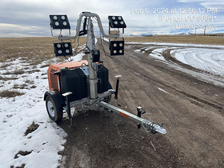 2023 Wanco WLTT-4MM4K Diesel, Deep Sea Controller, Shore Power Plug, Auto Start, (4) 350W LED Floodlights, 4kW Generator, 60 Gal Fuel Tank, 2" Ball, T3