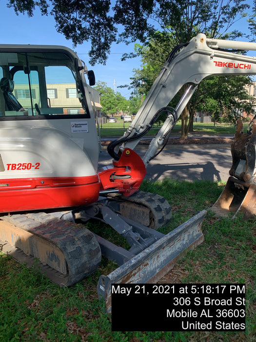 2020 Takeuchi TB250-2C Cab/Heat/Air, Rubber Tracks, Manual TAG QC