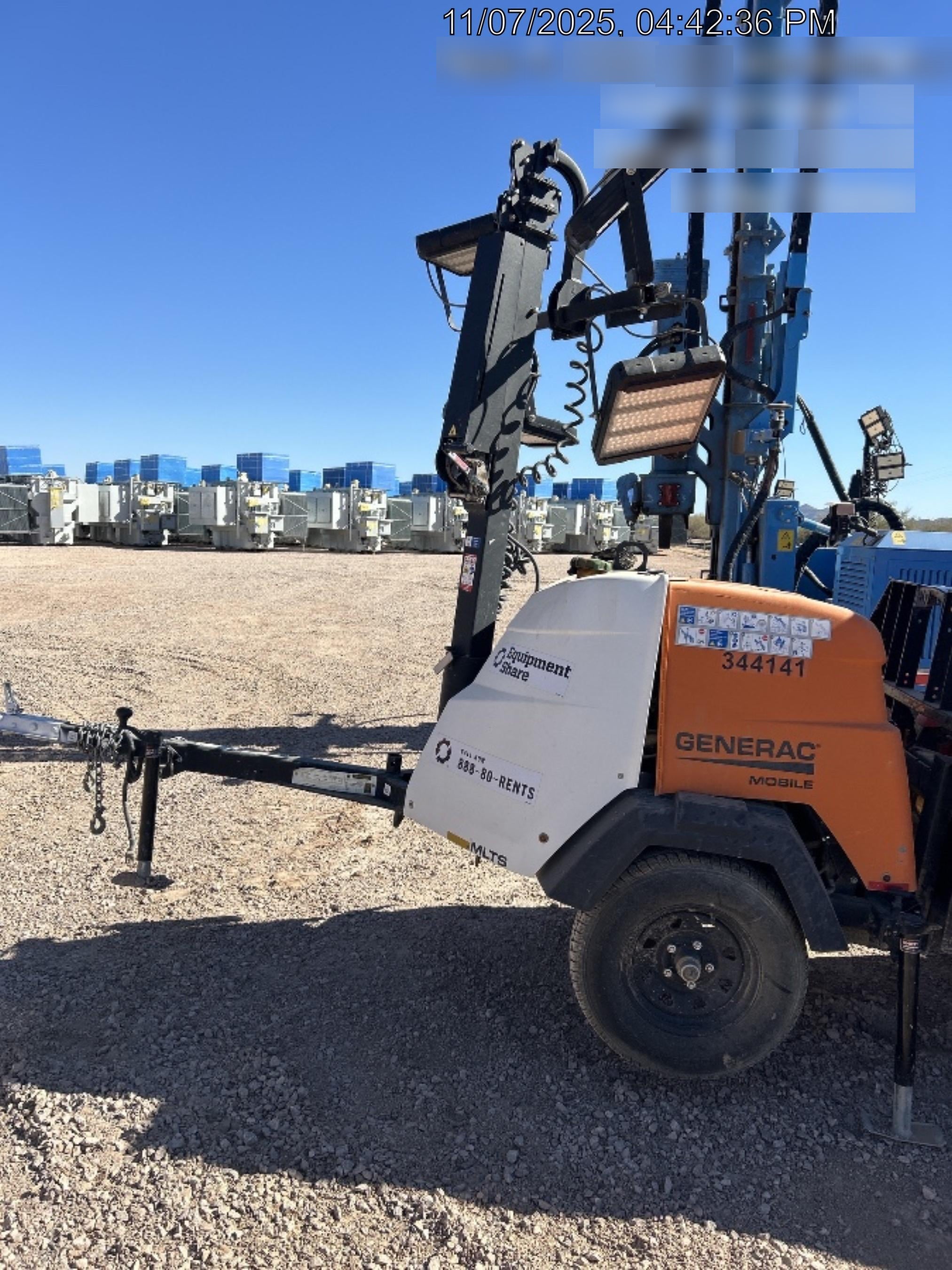 2023 Generac MLT2 Diesel, Flex Switch 120V Input, Powerzone Controller, (4) 320W LED Lights, 4kW Generator, 39.9 Gal Fuel Tank, 2" Ball, T3