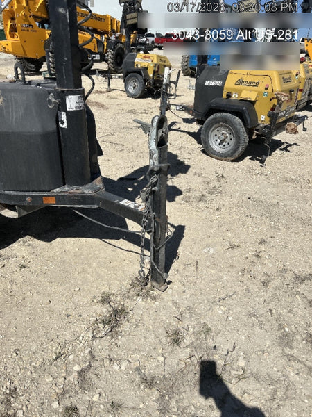 2022 Allmand NLV3GR (4) LED Light Fixture 350W, 23' Vertical Mast, 3kW Prime, Towable, Deep Sea L401, Leveling Jacks, Yanmar T4F 5.8hp