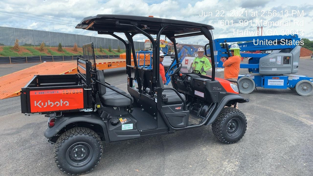 2021 Kubota RTV-X1140W-H Plastic Canopy, Windshield Acrylic Clear, LED Strobe Light, Wire Harness Kit, Back up Alarm