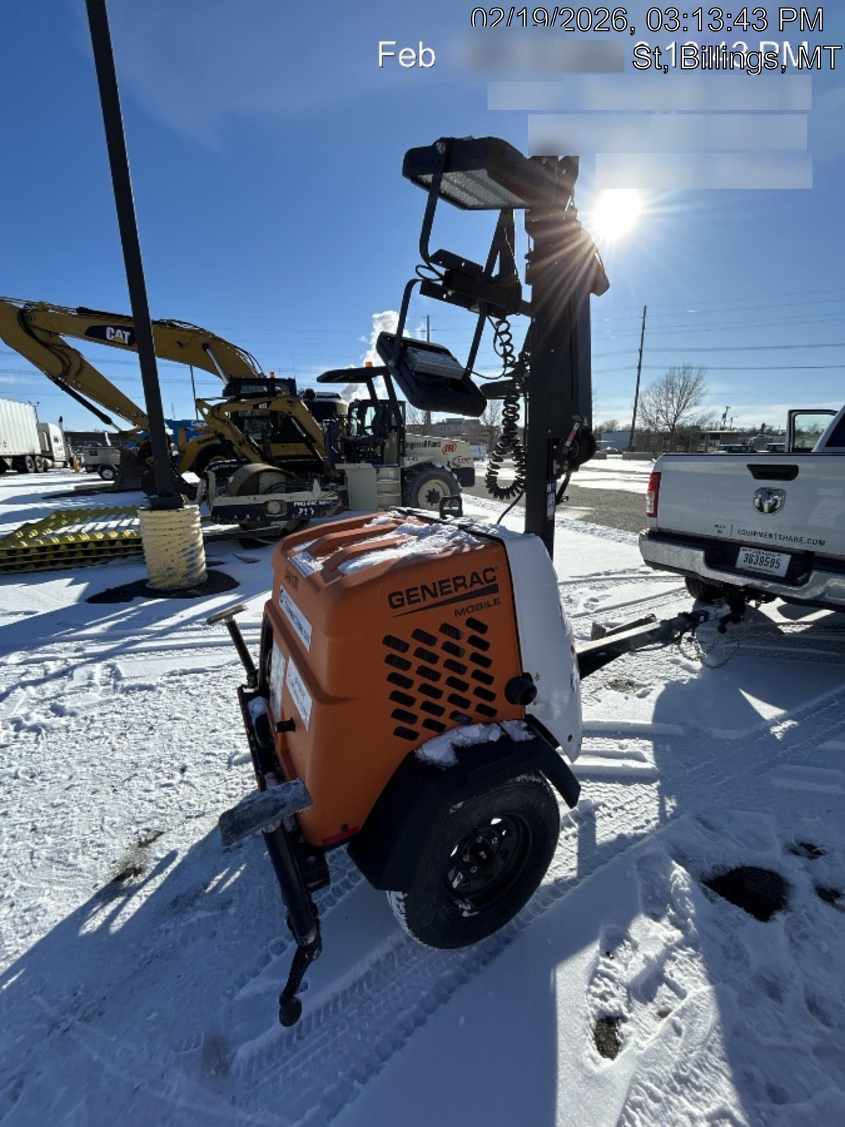 2023 Generac MLT2 Diesel, Flex Switch 120V Input, Powerzone Controller, (4) 320W LED Lights, 4kW Generator, 39.9 Gal Fuel Tank, 2" Ball, T3