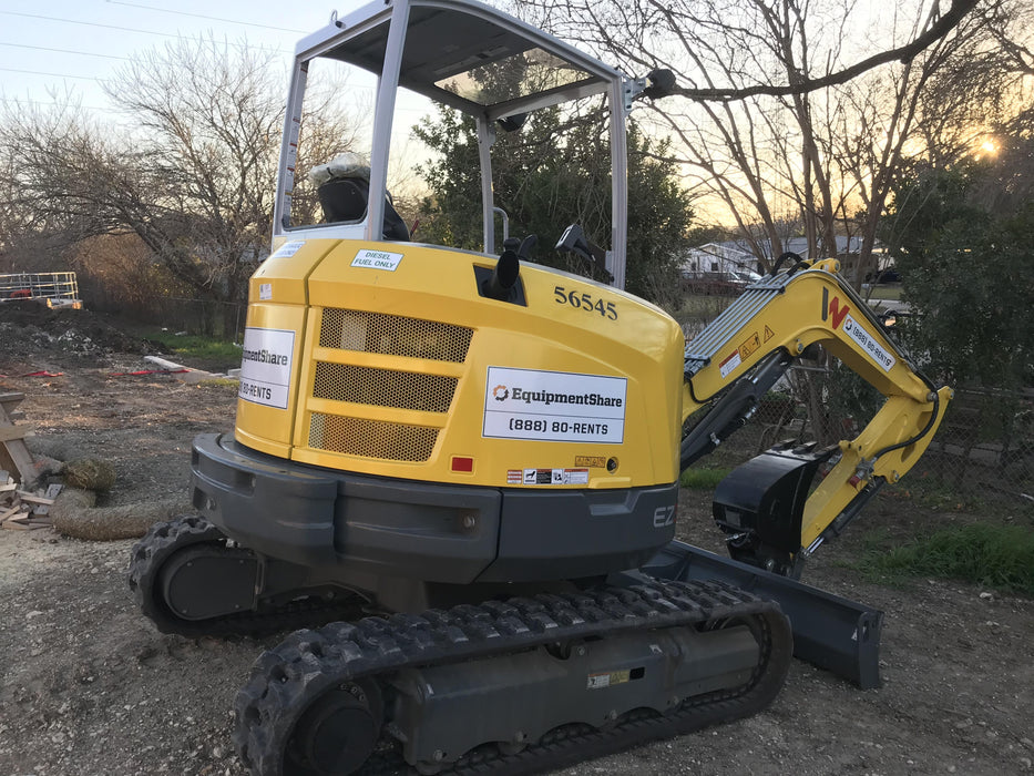 2020 Wacker Neuson EZ36 MX,TRK,LONG,CANOPY w/QC Coupler, 12"/18"/24" HD Buckets