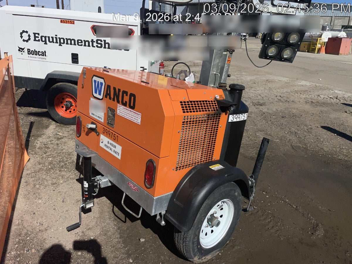 2024 Wanco WLTT-4MM4K Diesel, Deep Sea Controller, Shore Power Plug, Auto Start, (4) 350W LED Floodlights, 4kW Generator, 60 Gal Fuel Tank, 2" Ball, T3