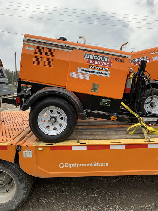 2021 Lincoln Electric Vantage 322 Vantage 322 Ready Pak 3 w/ Decals, ORANGE (includes trailer, cable rack, fender light kit) NO Telematics