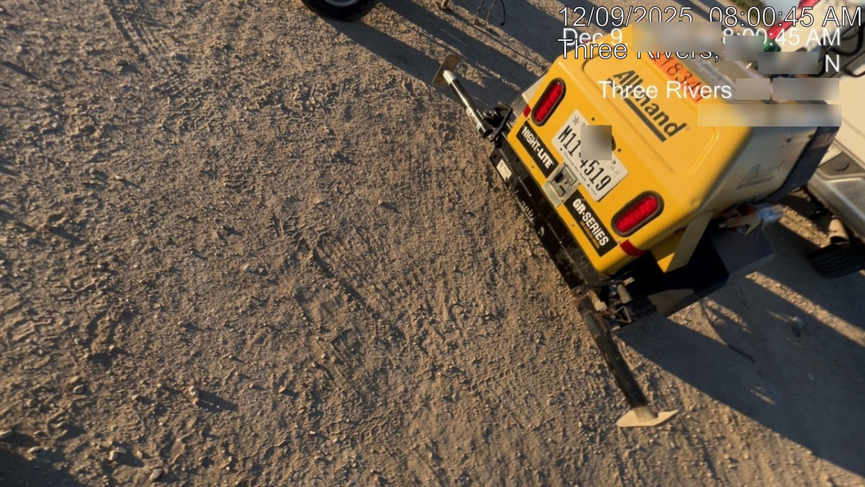 2022 Allmand NLV3GR (4) LED Light Fixture 350W, 23' Vertical Mast, 3kW Prime, Towable, Deep Sea L401, Leveling Jacks, Yanmar T4F 5.8hp