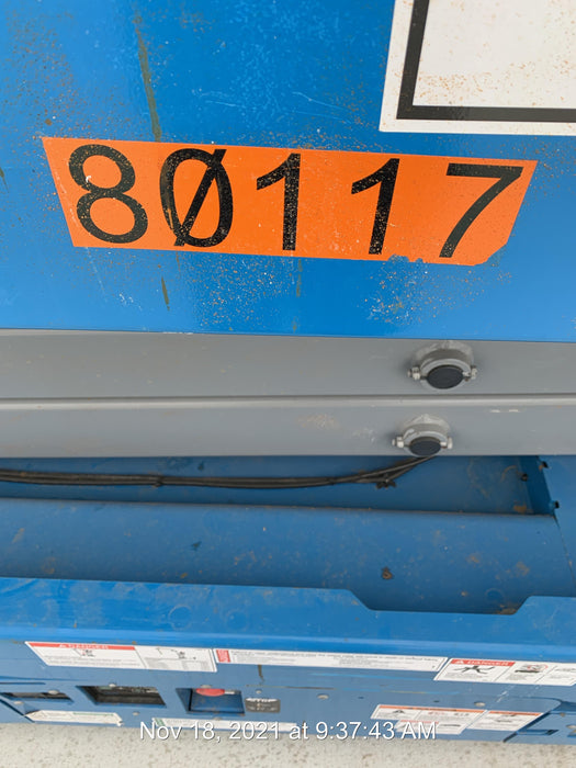 2019 Genie GS-2646 folding rails with full height swing gate, 800W Inverter