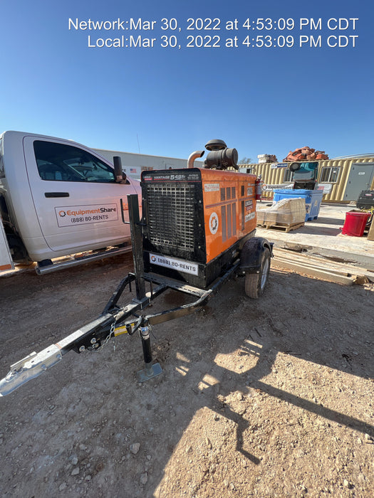 2021 Lincoln Electric Vantage 549X Ready Pak 3, ORANGE (includes trailer, cable rack, fender light kit)