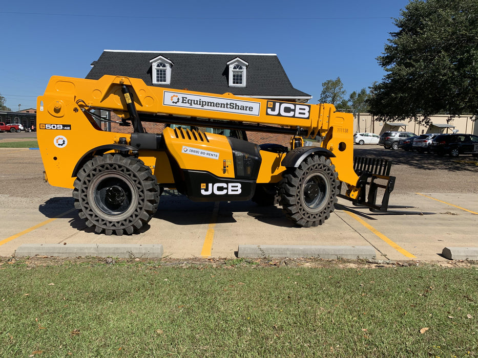 2020 JCB 509-42 Cab/Heat/Air, Solid Tires, Work Lights, Beacon, Aux Hydraulics, Back up Alarm, Lifting Eye, ES Decals