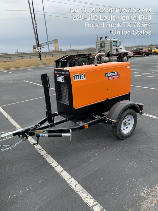 2021 Lincoln Electric Vantage 322 Vantage 322 Ready Pak 3 w/ Decals, ORANGE (includes trailer, cable rack, fender light kit) NO Telematics