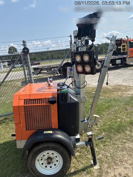2025 Wanco WLTT-4MM4K Diesel, Mitsubishi L2E, 9.0HP @1800 rpm, Deep Sea Controller, Shore Power Plug, Auto Start, (4) 350W LED Floodlights, 4kW Generator, 60 Gal Fuel Tank, 2" Ball, T3
