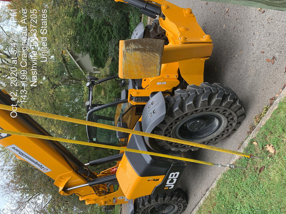 2020 JCB 512-56 Canopy, 74Hp, Solid Tires, Work Lights, Beacon, Aux Hydraulics, Back up Alarm, Lifting Eye, ES Decals
