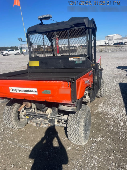 2019 Kubota RTV-XG850WL-H 4wd Utility Cart, Gas, 2 Seat, LED Strobe, Windshield Tempered Glass, Plastic Canopy, Wire Harness Kit, Backup Alarm