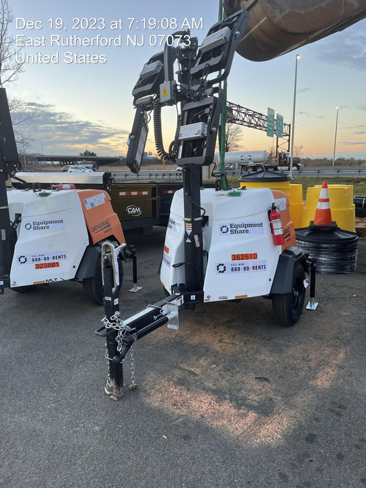 2023 Generac MLT2 Diesel, Flex Switch 120V Input, Powerzone Controller, (4) 320W LED Lights, 4kW Generator, 39.9 Gal Fuel Tank, 2" Ball, T3