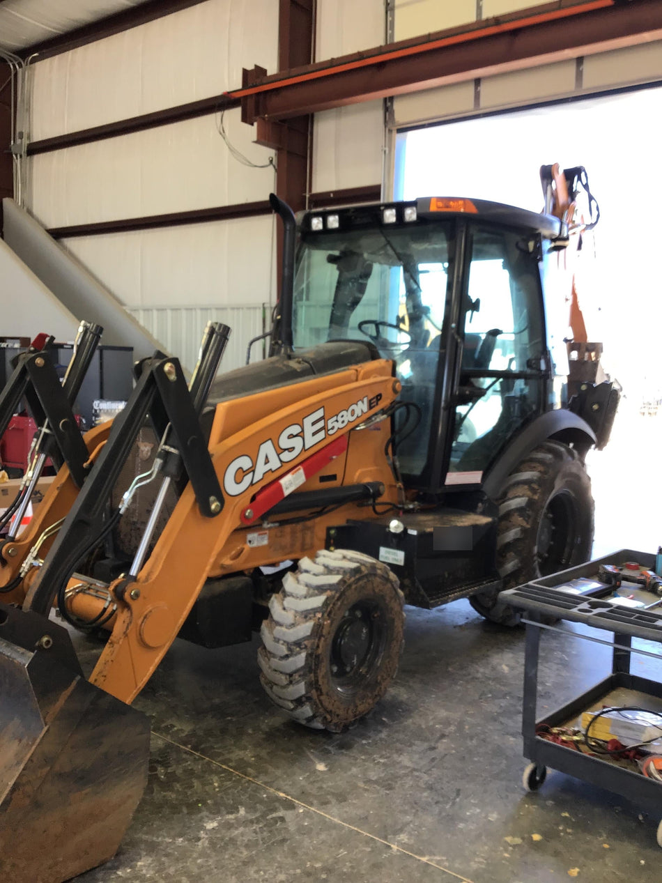 2019 Case 580N EP - Extendable Backhoe Cab/Heat/Air, 4WD, GP Front Bucket, Extendahoe, 1 Way Aux Hydraulics, ISO Controls