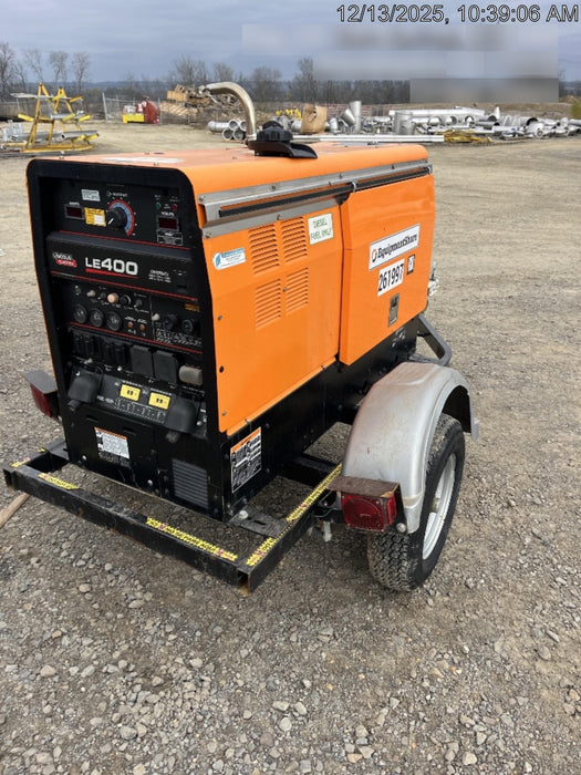 2022 Lincoln Electric LE400 Kubota V1505, Trlr, Cable Rack, Light Kit, ES Decals, T3