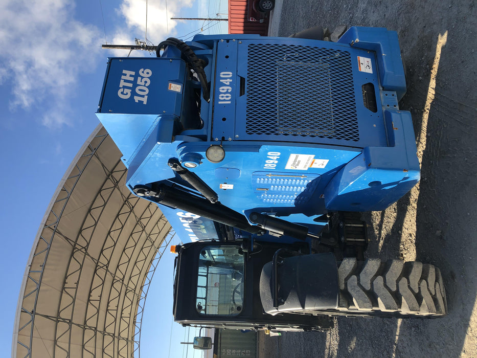 2018 Genie GTH-1056 Genie GTH-1056 w/Enclosed Cab w/HVAC, Work Lights, Solid Tires, Beacon, 60" Carriage and Forks