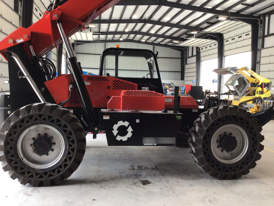 2019 Manitou MTA10055 Canopy, 120 HP, Solid Tires, Work Lights, Lift Hook, Auxiliary Hydraulics 66" Carriage and 60" Forks