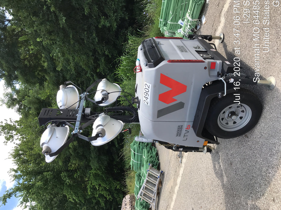 2019 Wacker Neuson LTV6L-MH Wacker Neuson LTV6L Mobile Light Tower w/Fuel Level Sensor Installed