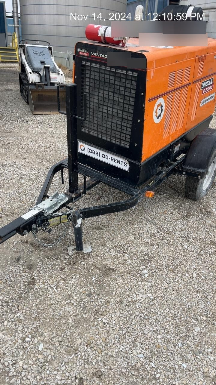 2021 Lincoln Electric Vantage 549X Ready Pak 3, ORANGE (includes trailer, cable rack, fender light kit)