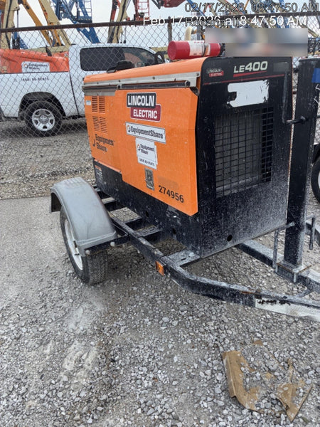 2022 Lincoln Electric LE400 Kubota V1505, Trlr, Cable Rack, Light Kit, ES Decals, T3
