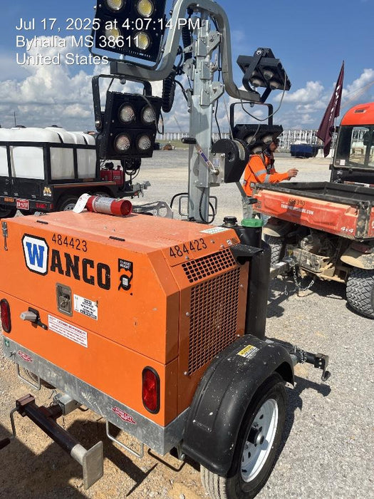 2024 Wanco WLTT-4MM4K Diesel, Mitsubishi L2E, 9.0HP @1800 rpm, Deep Sea Controller, Shore Power Plug, Auto Start, (4) 350W LED Floodlights, 4kW Generator, 60 Gal Fuel Tank, 2" Ball, T3