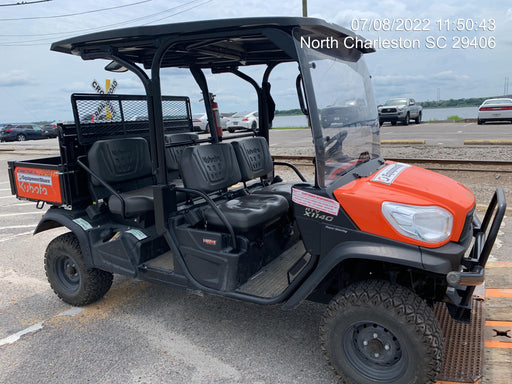 2022 Kubota RTV-X1140W-H Plastic Canopy, Windshield Acrylic Clear, LED Strobe Light, Wire Harness Kit, Back up Alarm