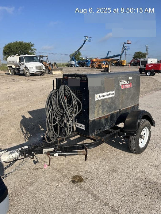 2020 Lincoln Electric Vantage 322 Welder Ready-Pak 3, w/ GPS & Decals (includes trailer, cable rack, fender light kit)