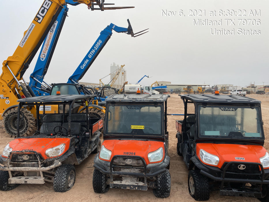 2020 Kubota RTV-X1140W-H Canopy, 4-Seater, Diesel, Windshield Acrylic Clear, LED Strobe, Backup Alarm