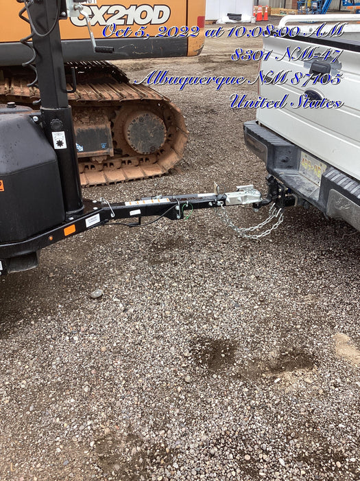 2022 Allmand NLV3GR (4) LED Light Fixture 350W, 23' Vertical Mast, 3kW Prime, Towable, ES Decals, T3