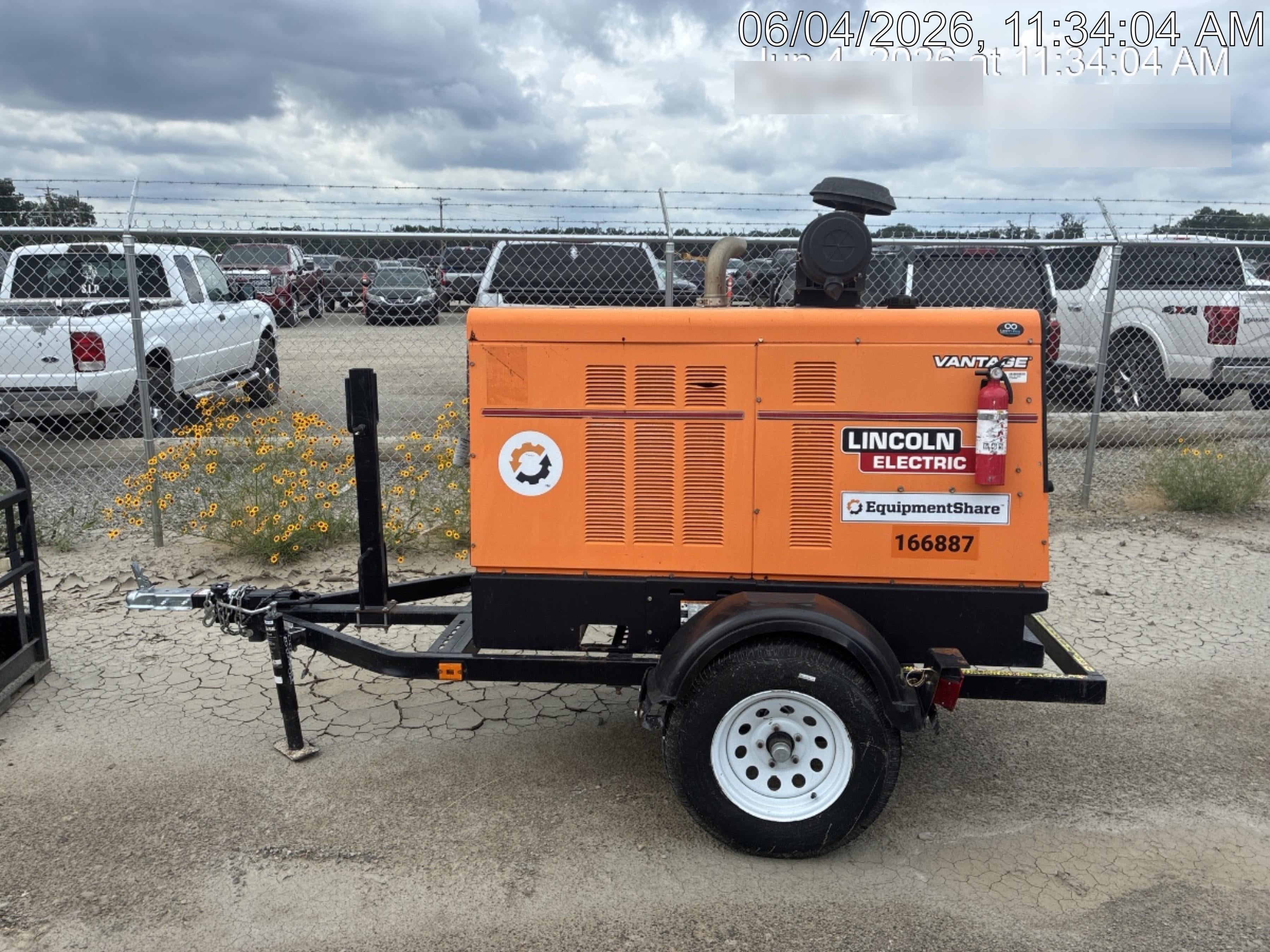 2021 Lincoln Electric Vantage 549X Ready Pak 3, ORANGE (includes trailer, cable rack, fender light kit)