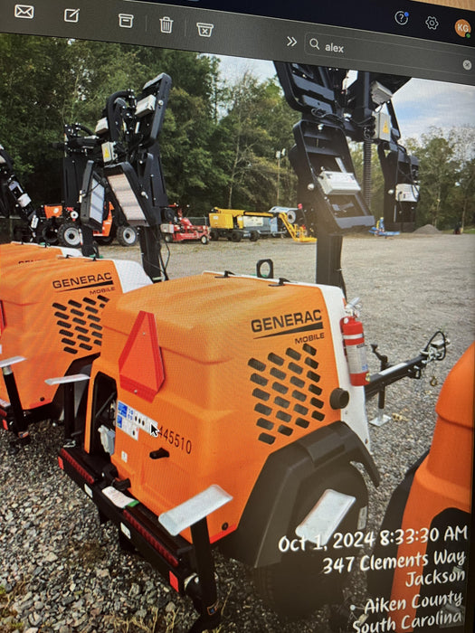 2024 Generac MLT6SKDS-STD4 ELEC WINCH Diesel, Electric Winch Mast, Powerzone Controller, (4) 320W LED Lights, 4kW Generator, 39.9 Gal Fuel Tank, 2" pintle, T3