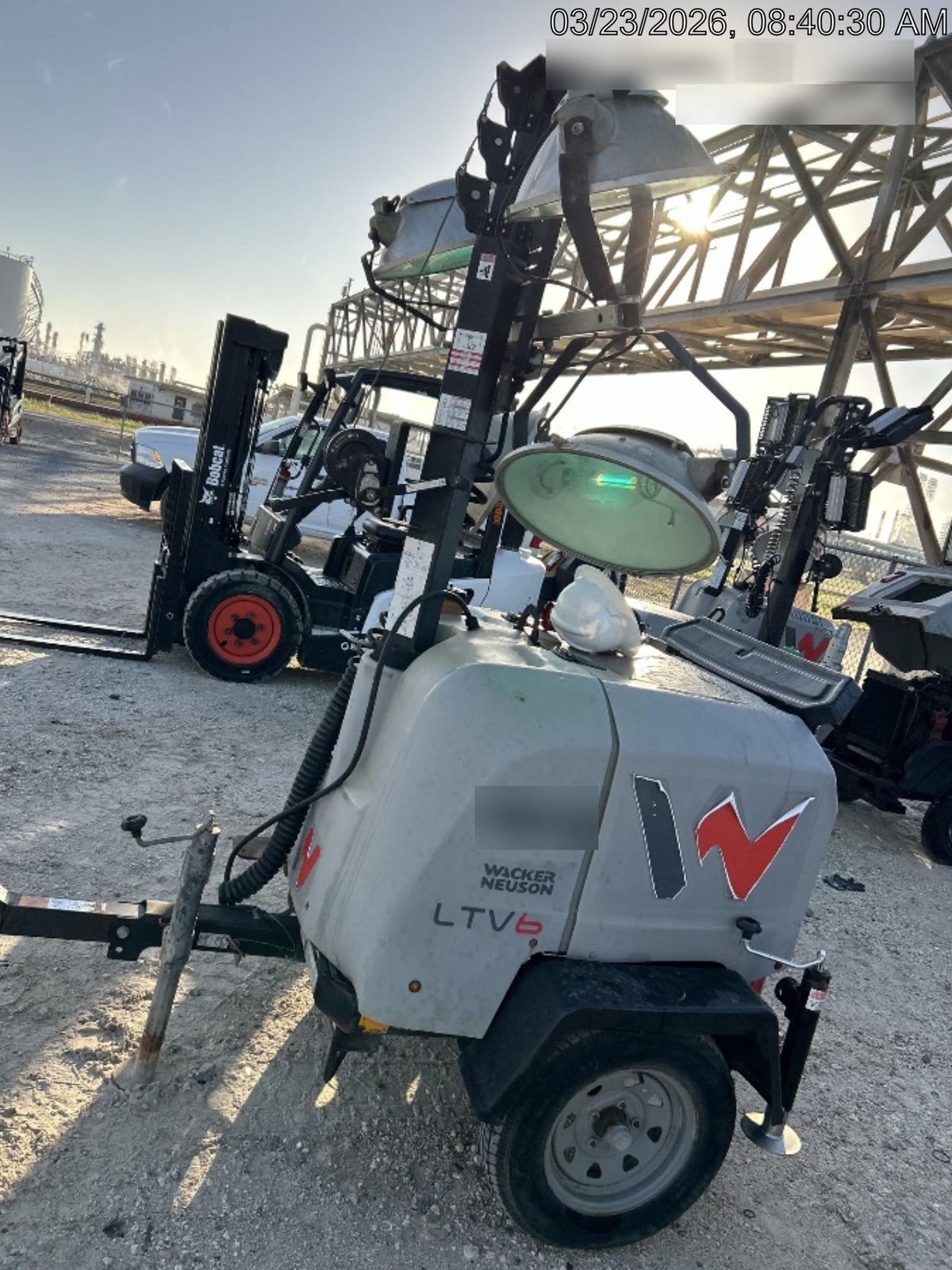 2018 Wacker Neuson LTV6L-MH Wacker Neuson LTV6L Mobile Light Tower w/Fuel Level Sensor Installed