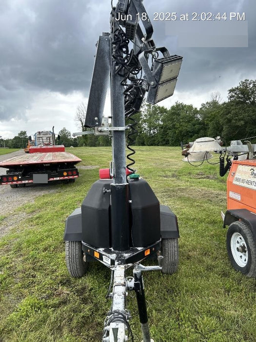 2022 Allmand NLV3GR (4) LED Light Fixture 350W, 23' Vertical Mast, 3kW Prime, Towable, ES Decals, T3