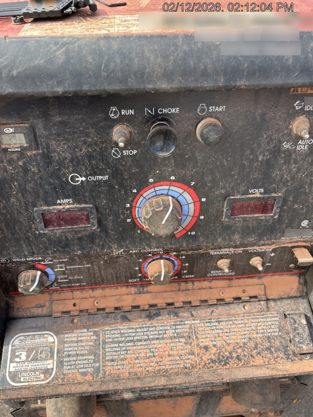 2025 LINCOLN ELECTRIC Ranger 305 LPG